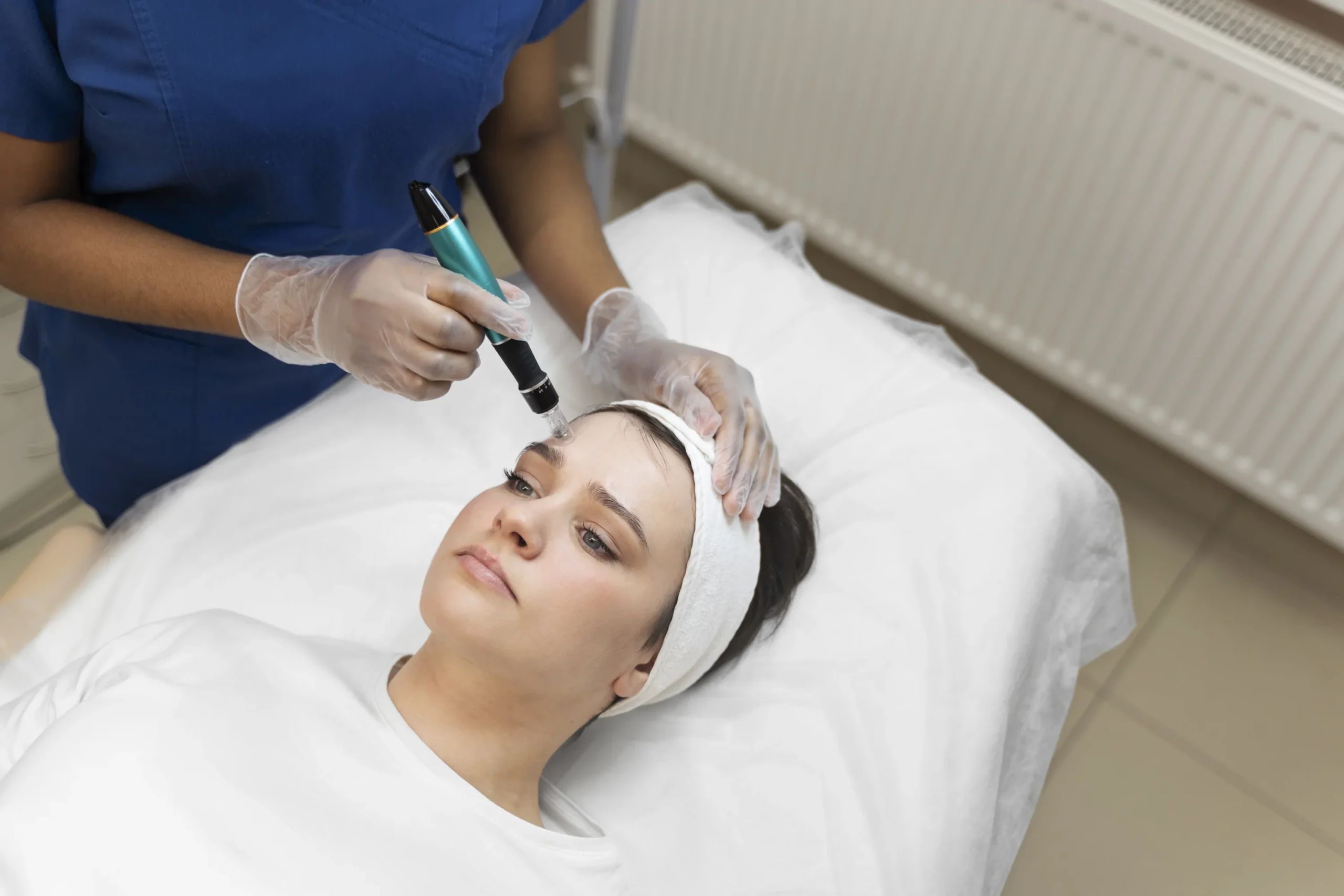person-getting-micro-needling-beauty-treatment | SYNC Life Microneedling